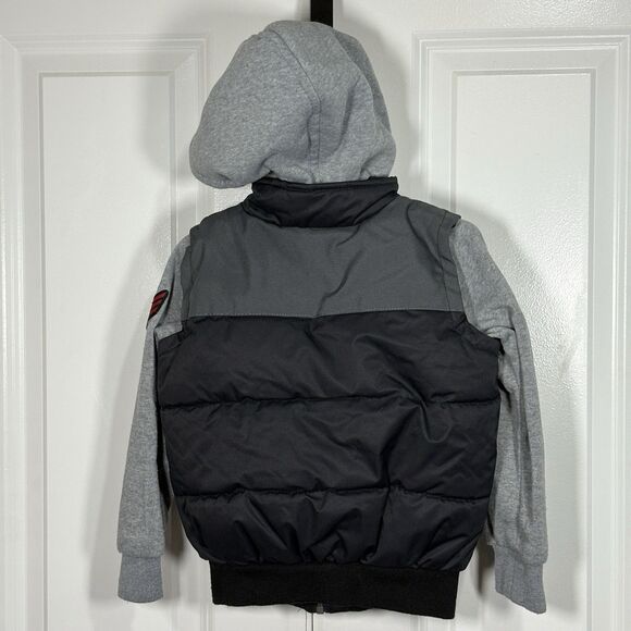 iXtreme Top Gun Jacket 4T Toddler Boys Hooded Coat Puffer Bomber Pilot Style - Picture 4 of 9